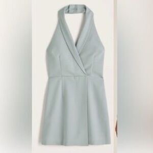 Abercrombie Ice Blue Halter Romper